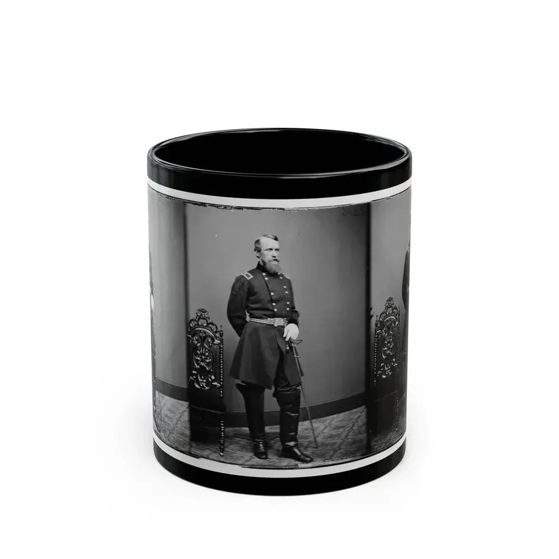 Brig. Gen. David B. Birney (U.S. Civil War) Black Coffee Mug 11oz - Go Mug Yourself