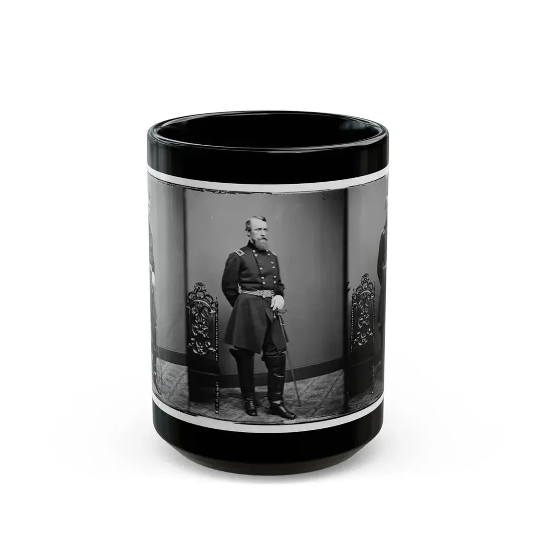 Brig. Gen. David B. Birney (U.S. Civil War) Black Coffee Mug 15oz - Go Mug Yourself