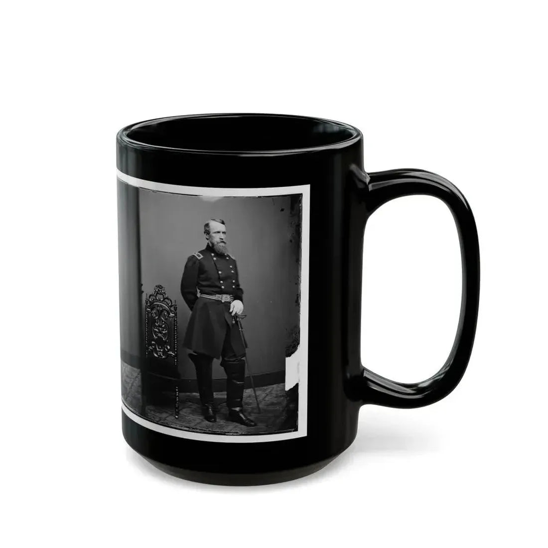 Brig. Gen. David B. Birney (U.S. Civil War) Black Coffee Mug - Go Mug Yourself