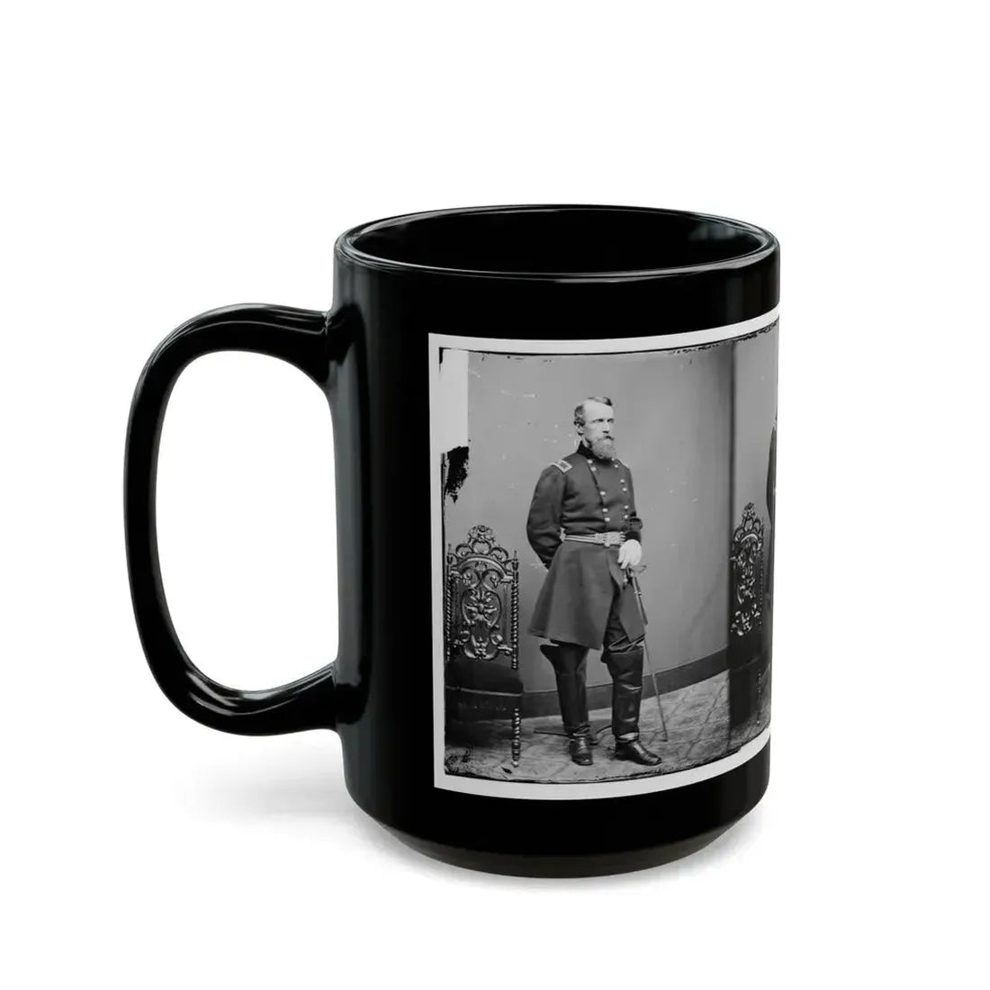 Brig. Gen. David B. Birney (U.S. Civil War) Black Coffee Mug - Go Mug Yourself