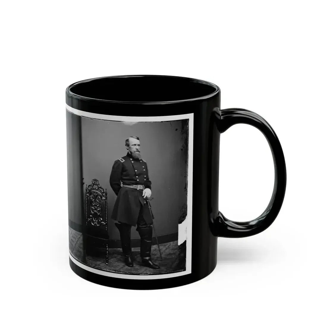 Brig. Gen. David B. Birney (U.S. Civil War) Black Coffee Mug - Go Mug Yourself
