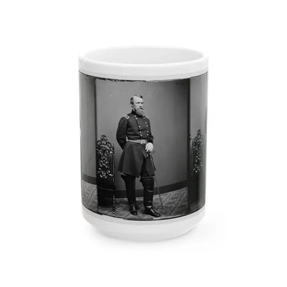 Brig. Gen. David B. Birney (U.S. Civil War) White Coffee Mug 15oz - Go Mug Yourself