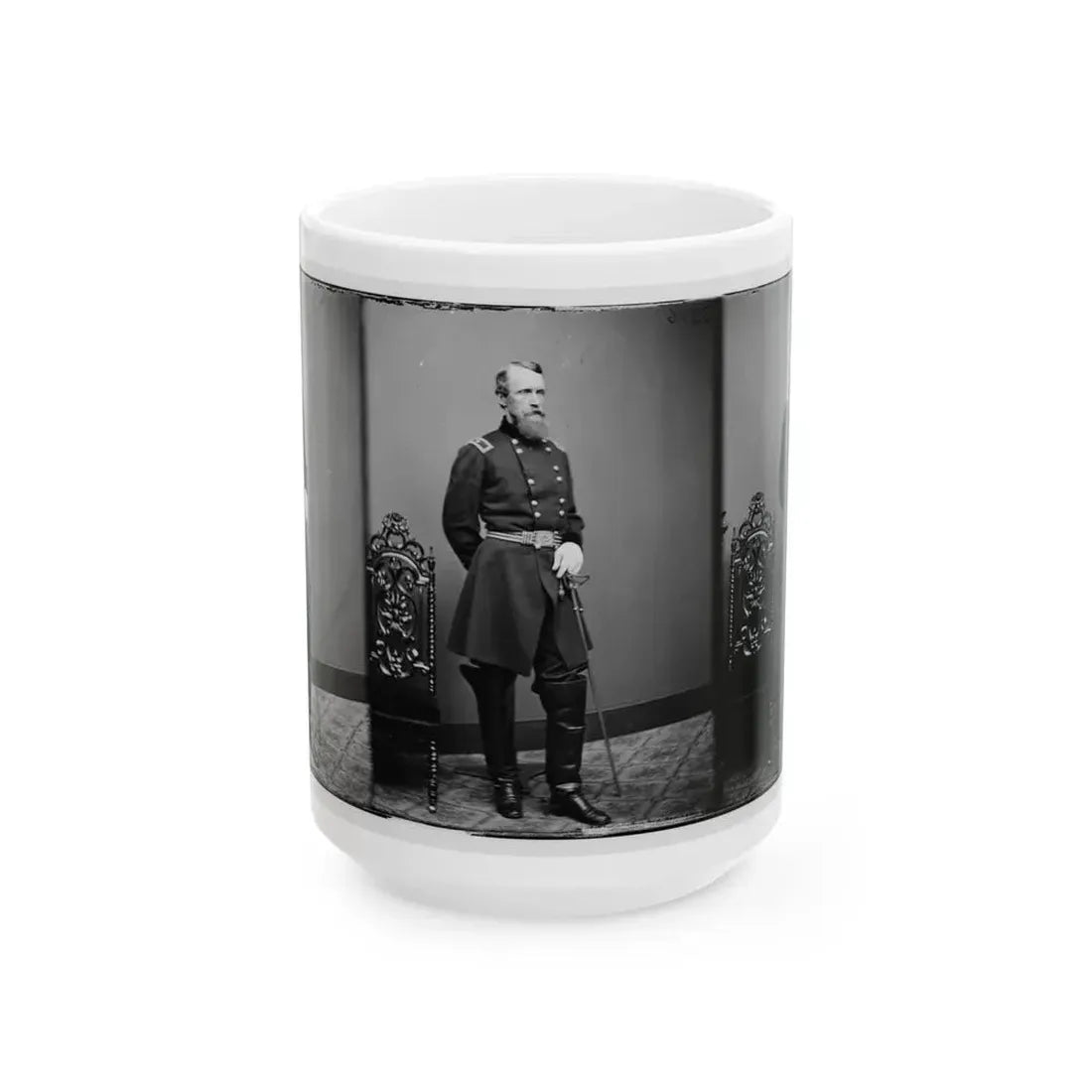 Brig. Gen. David B. Birney (U.S. Civil War) White Coffee Mug 15oz - Go Mug Yourself