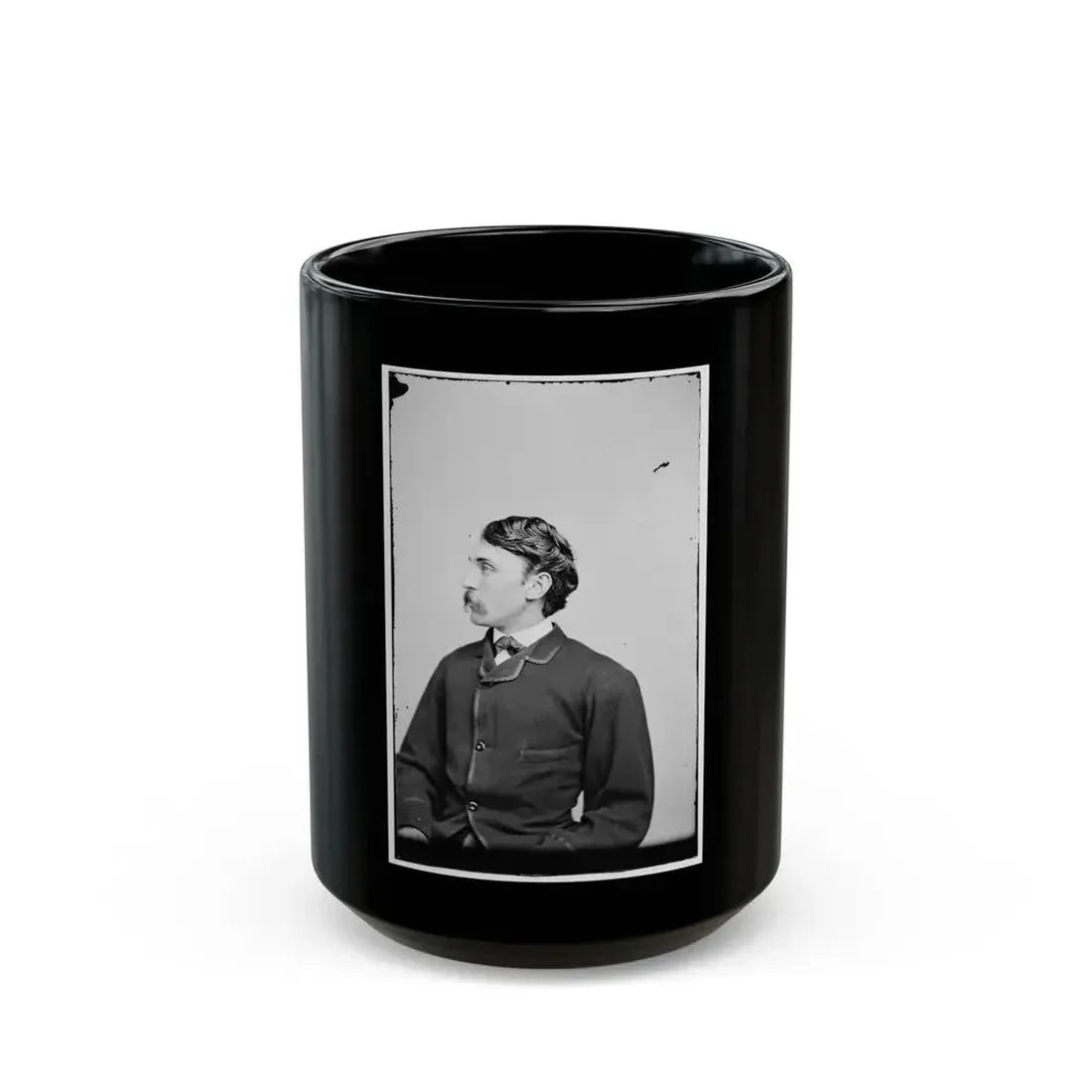 Brig. Gen. Edwin H. Stoughton, Col. 4th Vermont 001 (U.S. Civil War) Black Coffee Mug 15oz - Go Mug Yourself