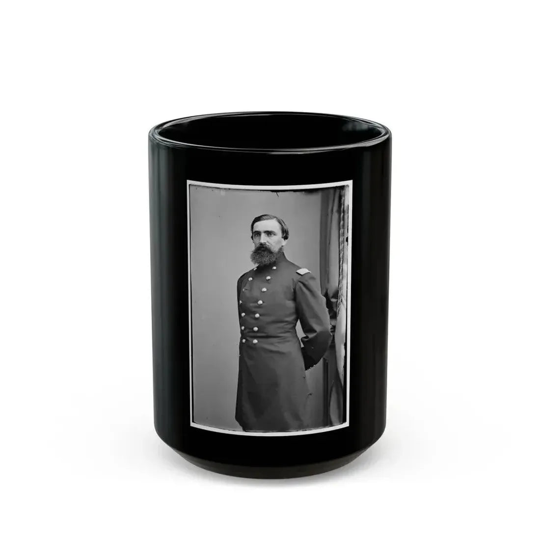 Brig. Gen. Frederick A. Starring, Col. 72d, Ill. Inf (U.S. Civil War) Black Coffee Mug 15oz - Go Mug Yourself