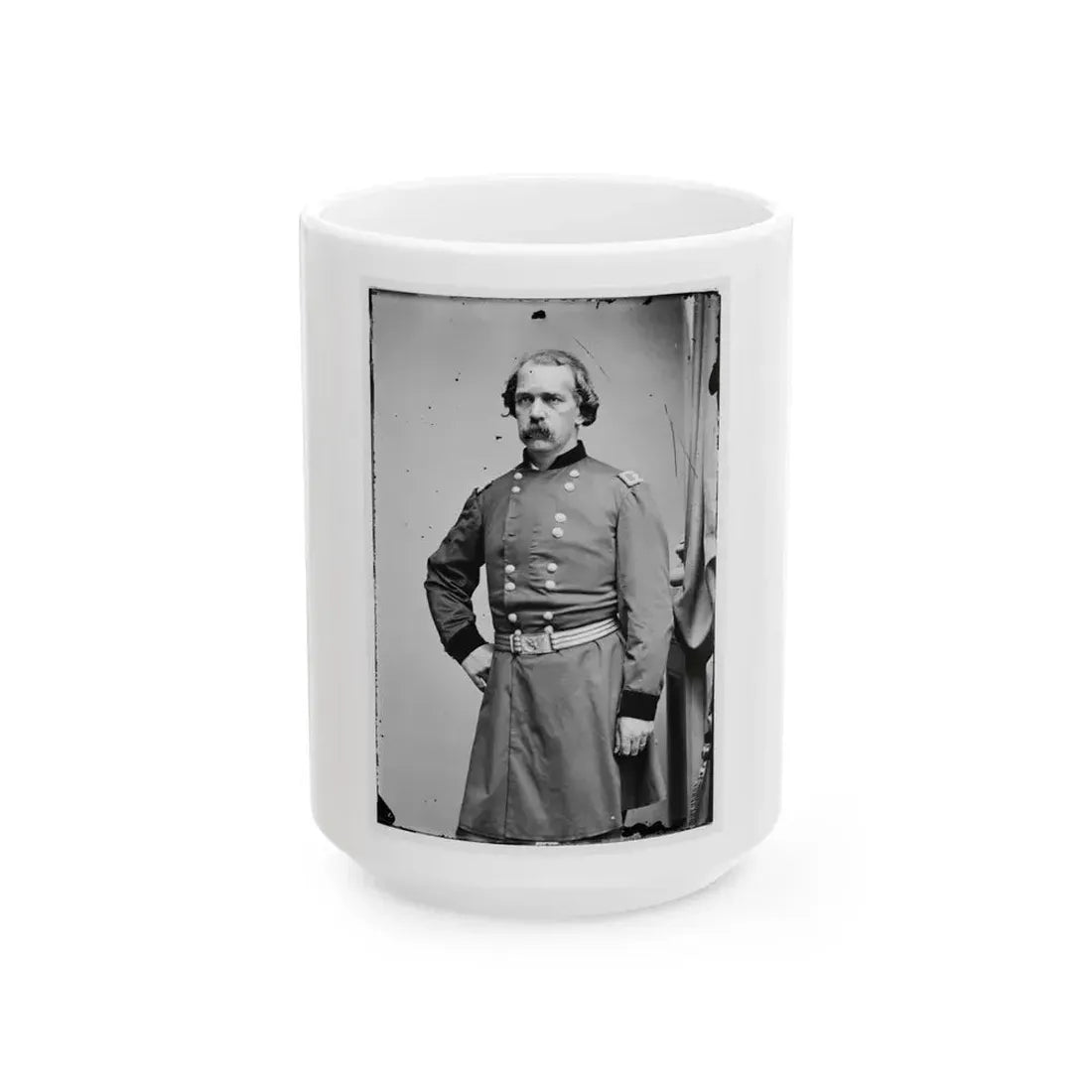 Brig. Gen. J. Hobart Ward 001 (U.S. Civil War) White Coffee Mug 15oz - Go Mug Yourself