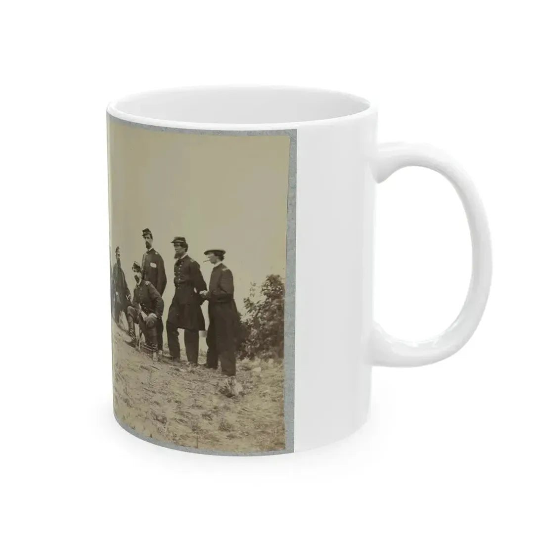 Brig. Gen. J. J. Abercrombie And Group (U.S. Civil War) White Coffee Mug - Go Mug Yourself