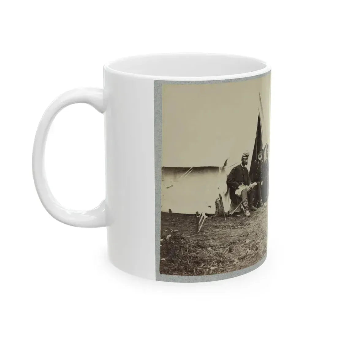 Brig. Gen. J. J. Abercrombie And Group (U.S. Civil War) White Coffee Mug - Go Mug Yourself