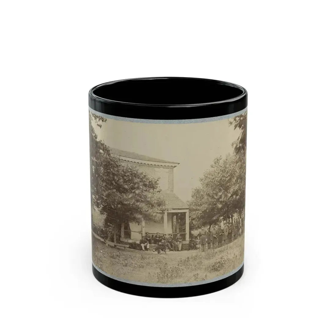 Brig. Gen. J. J. Abercrombie And Staff(2) (U.S. Civil War) Black Coffee Mug 11oz - Go Mug Yourself