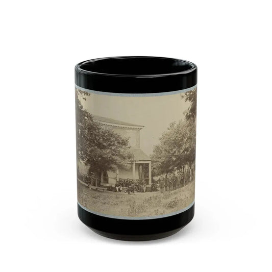 Brig. Gen. J. J. Abercrombie And Staff(2) (U.S. Civil War) Black Coffee Mug 15oz - Go Mug Yourself