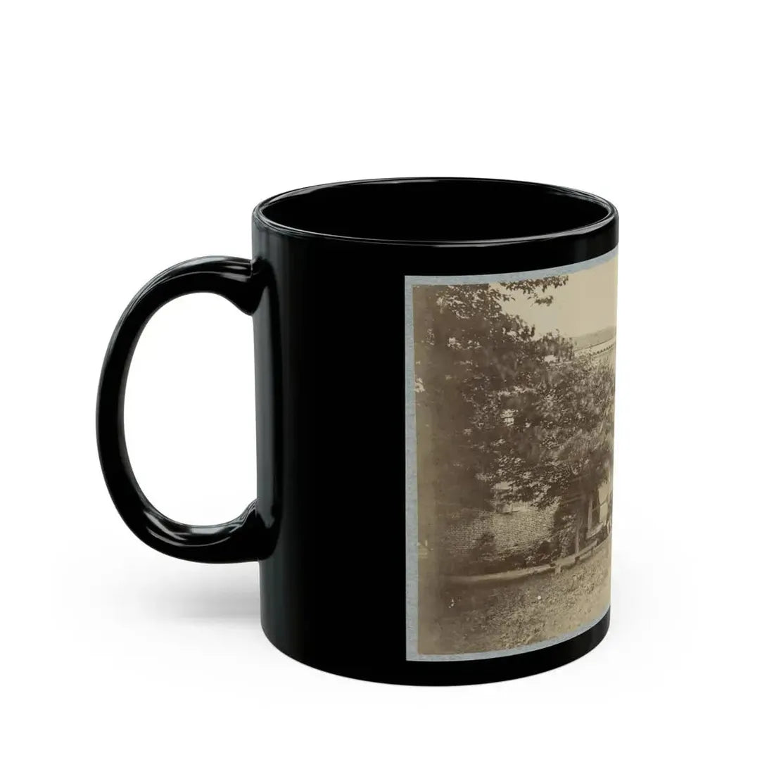 Brig. Gen. J. J. Abercrombie And Staff(2) (U.S. Civil War) Black Coffee Mug - Go Mug Yourself
