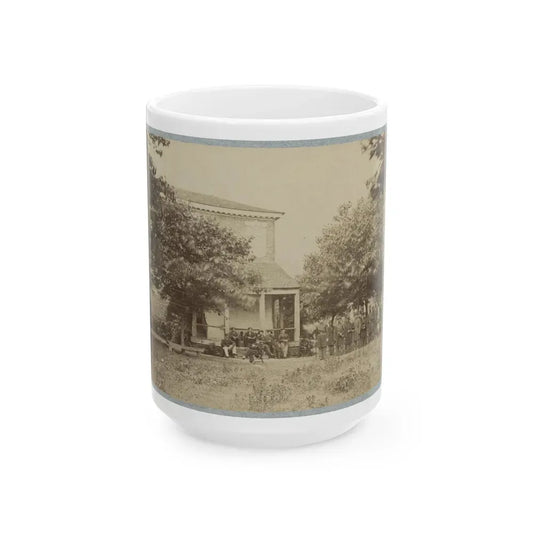 Brig. Gen. J. J. Abercrombie And Staff(2) (U.S. Civil War) White Coffee Mug 15oz - Go Mug Yourself