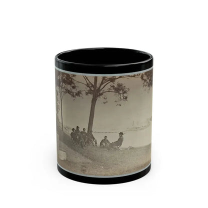 Brig. Gen. J. J. Abercrombie And Staff (U.S. Civil War) Black Coffee Mug 11oz - Go Mug Yourself