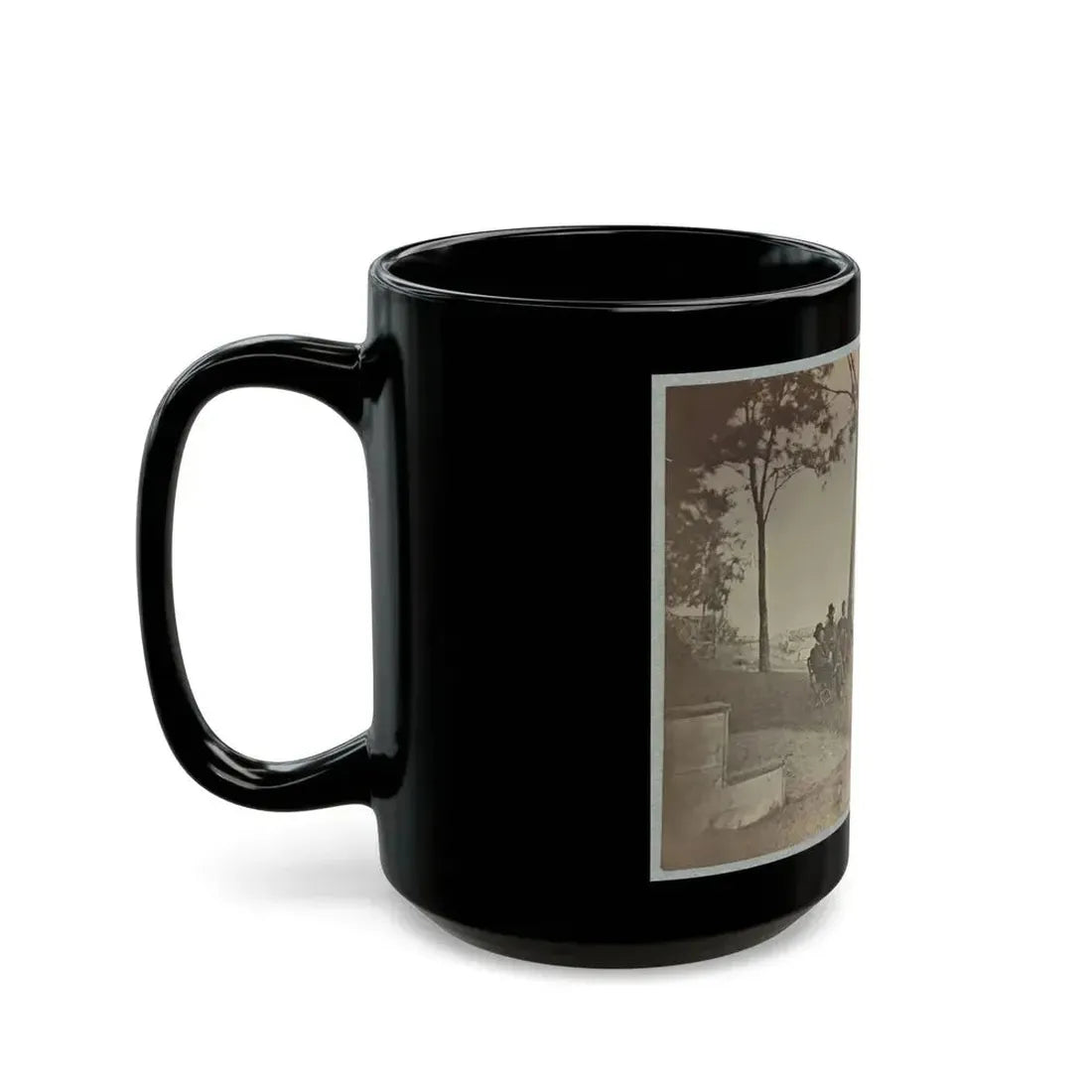 Brig. Gen. J. J. Abercrombie And Staff (U.S. Civil War) Black Coffee Mug - Go Mug Yourself