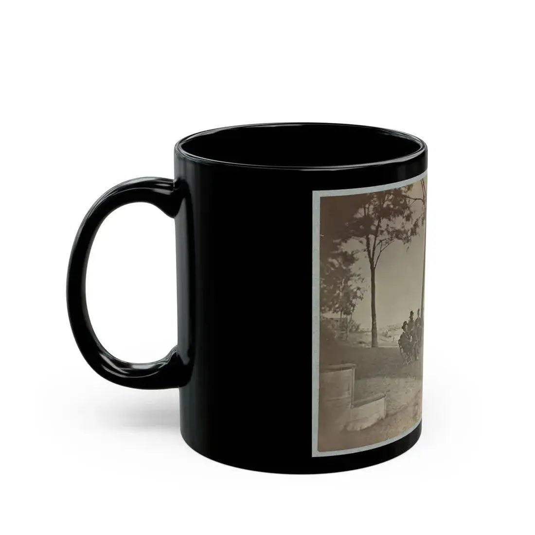 Brig. Gen. J. J. Abercrombie And Staff (U.S. Civil War) Black Coffee Mug - Go Mug Yourself