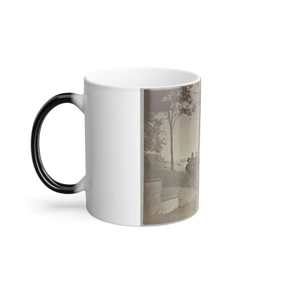 Brig. Gen. J. J. Abercrombie and Staff (U.S. Civil War) Color Changing Coffee Mug 11oz - Go Mug Yourself