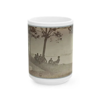Brig. Gen. J. J. Abercrombie And Staff (U.S. Civil War) White Coffee Mug 15oz - Go Mug Yourself