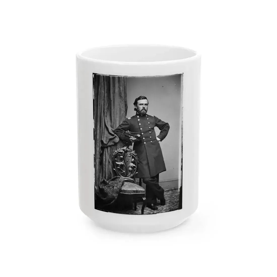 Brig. Gen. Jacob Sharp Col. 156th N.Y. Inf. (U.S. Civil War) White Coffee Mug 15oz - Go Mug Yourself