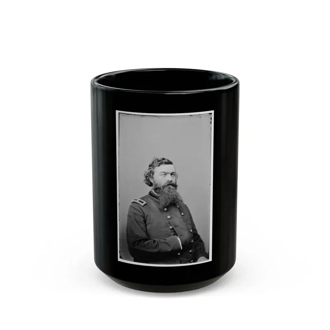 Brig. Gen. James S. Robinson 002 (U.S. Civil War) Black Coffee Mug 15oz - Go Mug Yourself