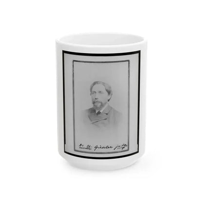 Brig. Gen. John Bratton, C.S.A., Head-And-Shoulders Portrait, Facing Right (U.S. Civil War) White Coffee Mug 15oz - Go Mug Yourself