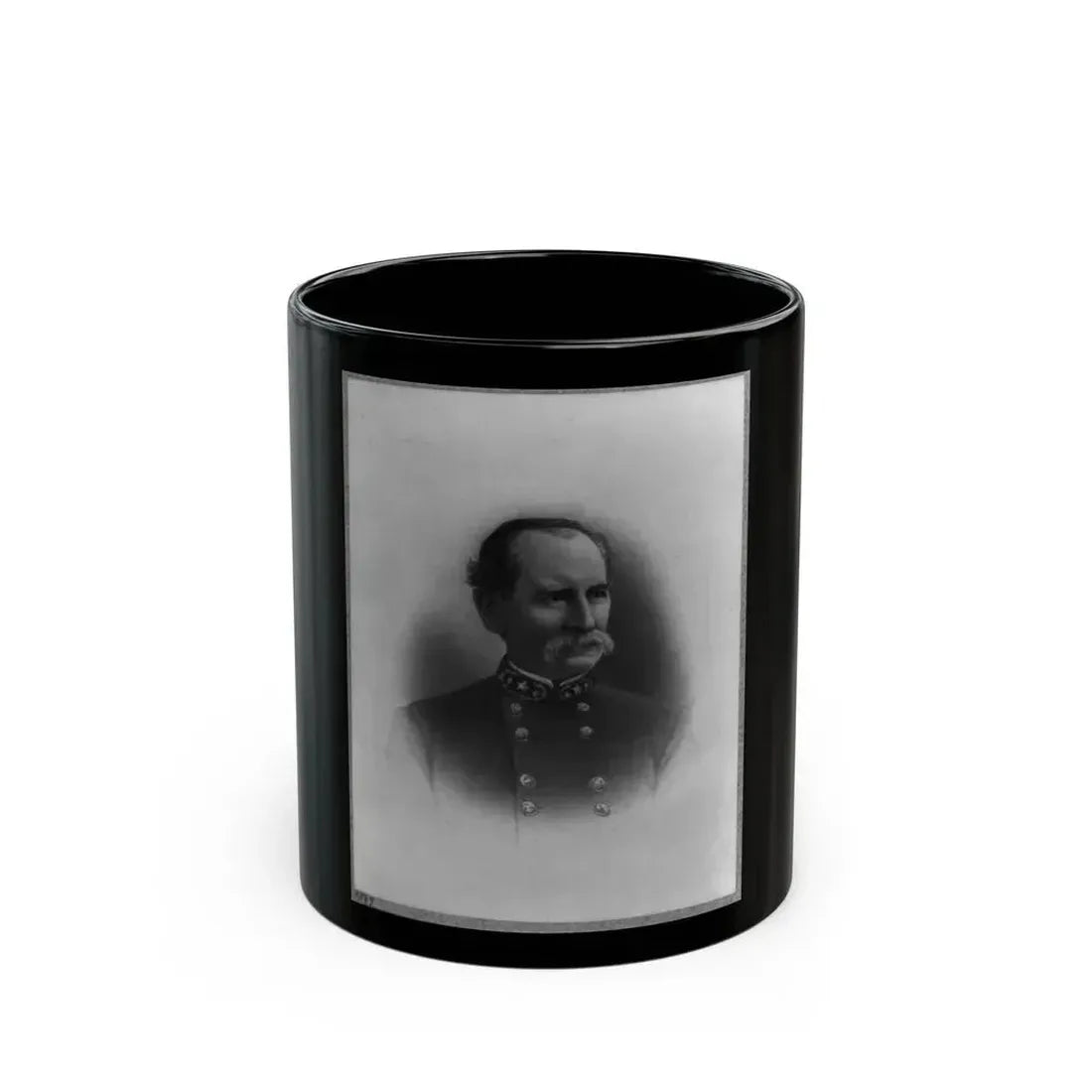 Brig. Gen. M.A. Stovall, Head-And-Shoulders Portrait, Facing Right (U.S. Civil War) Black Coffee Mug 11oz - Go Mug Yourself