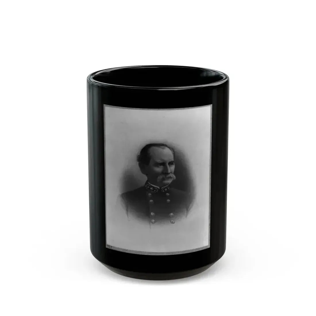 Brig. Gen. M.A. Stovall, Head-And-Shoulders Portrait, Facing Right (U.S. Civil War) Black Coffee Mug 15oz - Go Mug Yourself