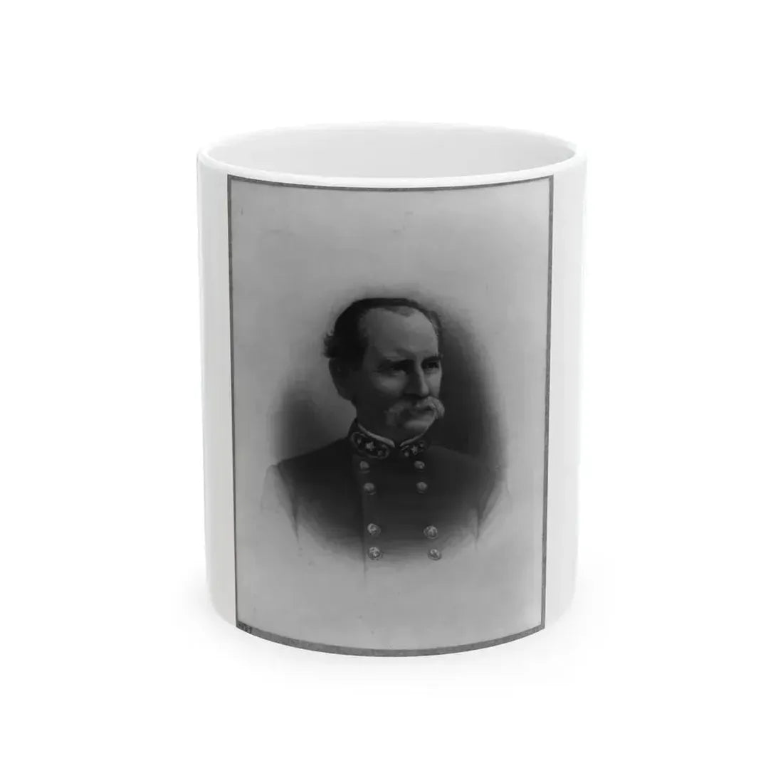 Brig. Gen. M.A. Stovall, Head-And-Shoulders Portrait, Facing Right (U.S. Civil War) White Coffee Mug 11oz - Go Mug Yourself