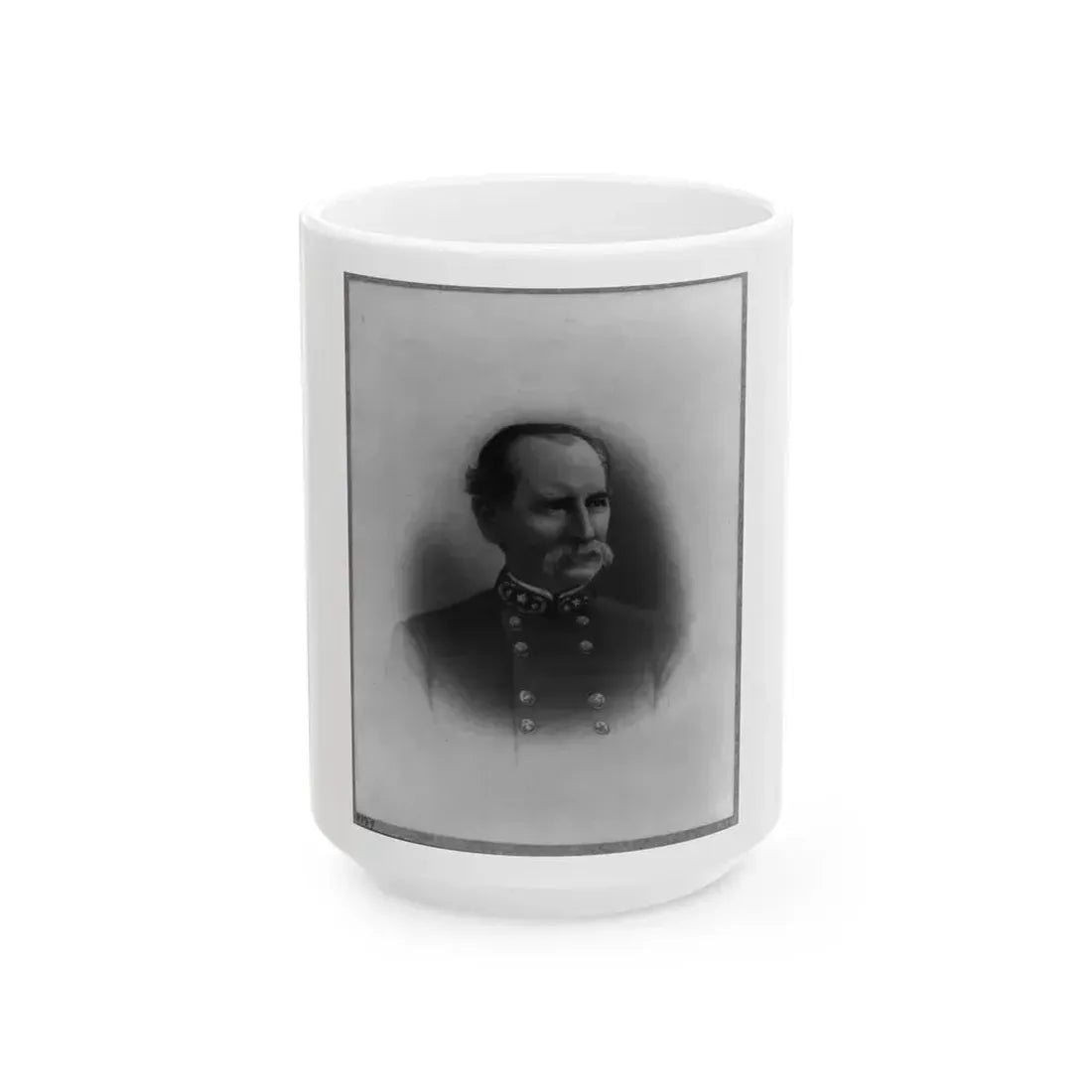 Brig. Gen. M.A. Stovall, Head-And-Shoulders Portrait, Facing Right (U.S. Civil War) White Coffee Mug 15oz - Go Mug Yourself