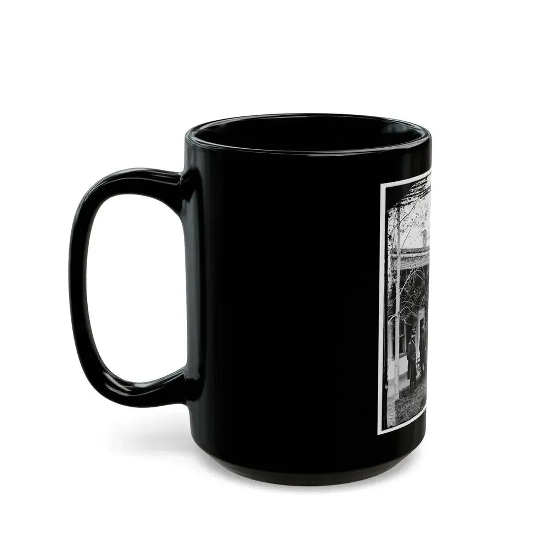 Brig. Gen. Mathew Martin  Burke & Staff. (U.S. Civil War) Black Coffee Mug - Go Mug Yourself