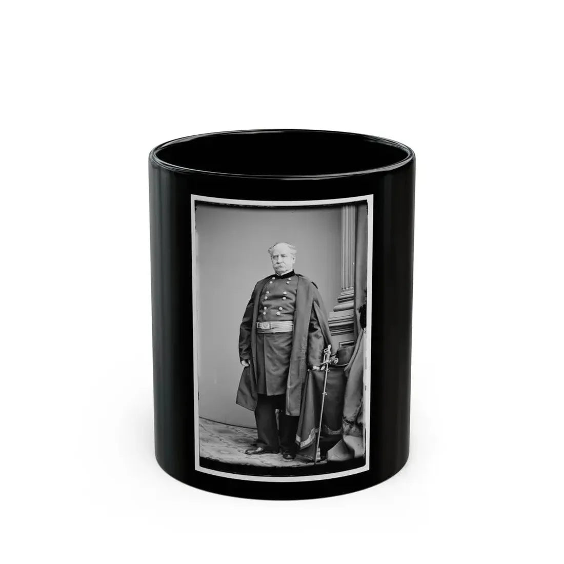 Brig. Gen. Richard S. Satterlee (U.S. Civil War) Black Coffee Mug 11oz - Go Mug Yourself