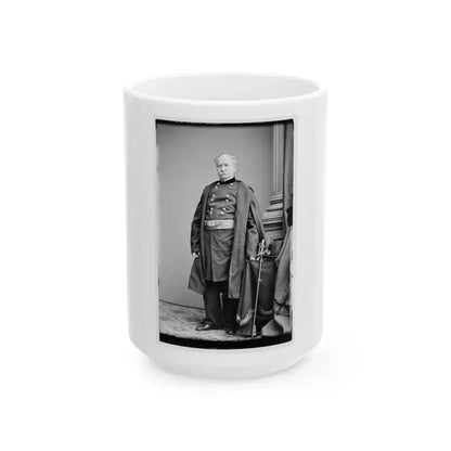 Brig. Gen. Richard S. Satterlee (U.S. Civil War) White Coffee Mug 15oz - Go Mug Yourself