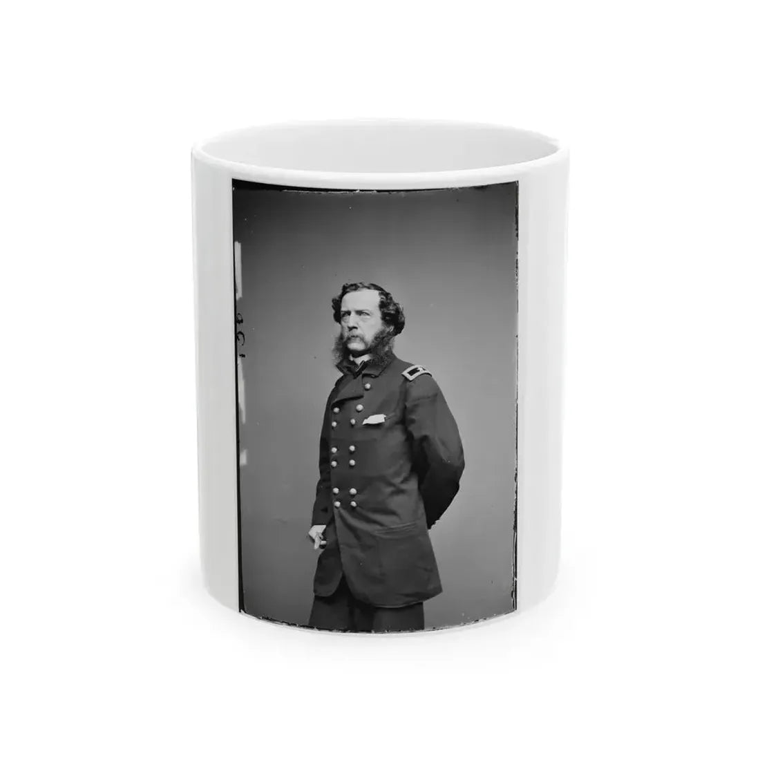 Brig. Gen. Samuel W. Crawford 001 (U.S. Civil War) White Coffee Mug 11oz - Go Mug Yourself