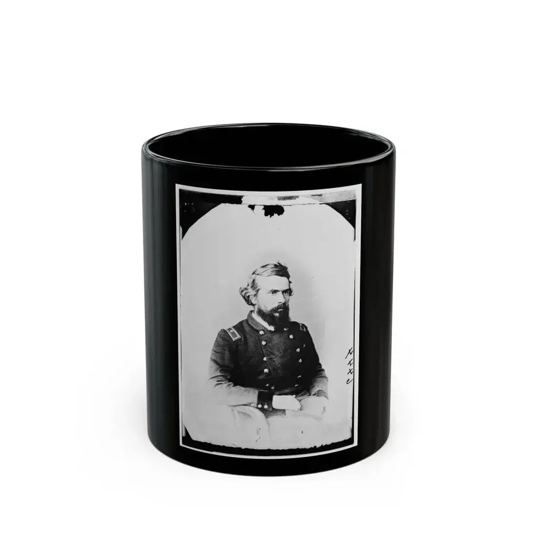 Brig. Gen. Truman Seymour, Capt. At Fort Sumter, 1861 002 (U.S. Civil War) Black Coffee Mug 11oz - Go Mug Yourself