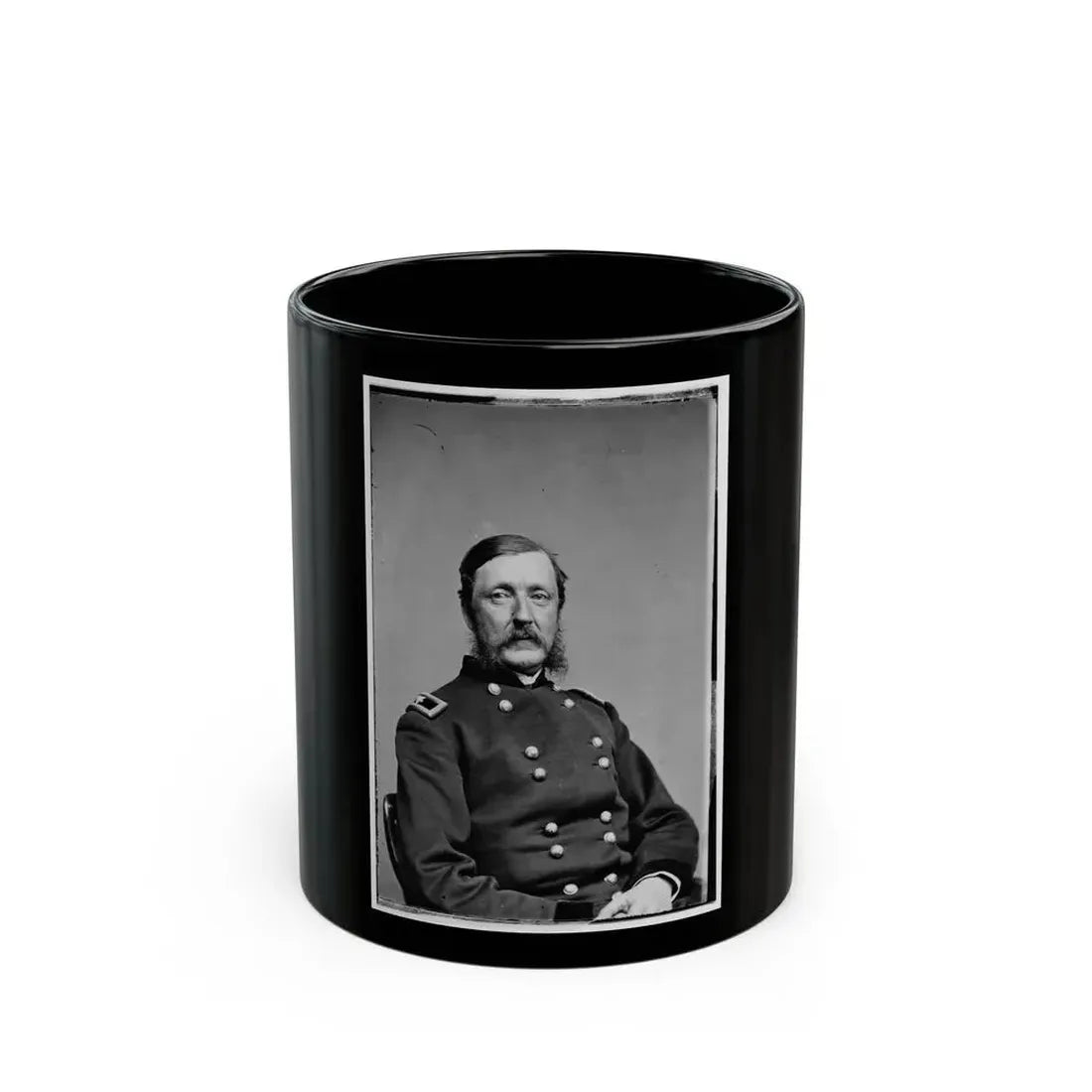 Brig. Gen. Wm. F. Barry (U.S. Civil War) Black Coffee Mug 11oz - Go Mug Yourself