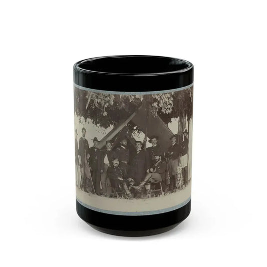 Brig. General J. H. Ledlie And Staff (U.S. Civil War) Black Coffee Mug 15oz - Go Mug Yourself