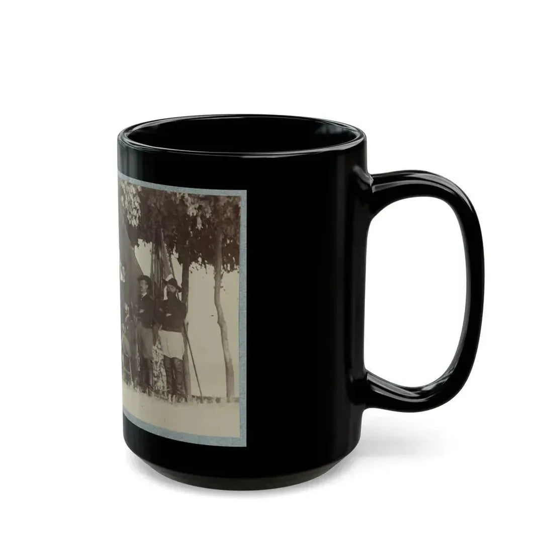 Brig. General J. H. Ledlie And Staff (U.S. Civil War) Black Coffee Mug - Go Mug Yourself