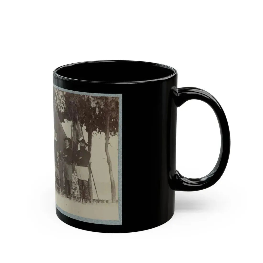 Brig. General J. H. Ledlie And Staff (U.S. Civil War) Black Coffee Mug - Go Mug Yourself