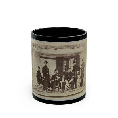 Brig. General J. S. Wadsworth And Staff (U.S. Civil War) Black Coffee Mug 11oz - Go Mug Yourself