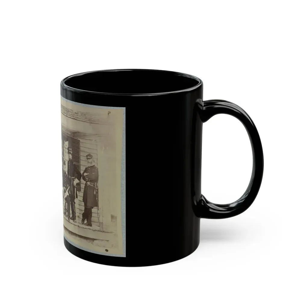 Brig. General J. S. Wadsworth And Staff (U.S. Civil War) Black Coffee Mug - Go Mug Yourself