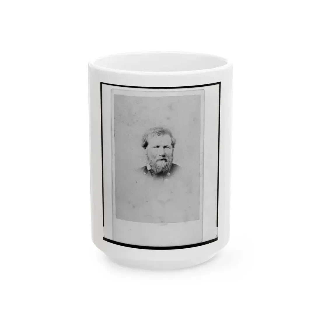 Brig. General John Mcauley Palmer, Union Officer, Bust Portrait, Facing Front (U.S. Civil War) White Coffee Mug 15oz - Go Mug Yourself