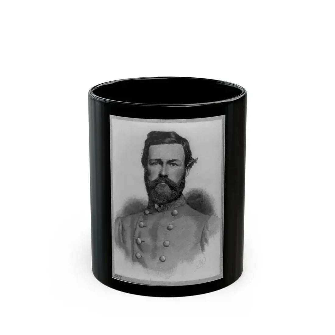 Brig. General Johnson Kelly Duncan, Head-And-Shoulders Portrait, Facing Front (U.S. Civil War) Black Coffee Mug 11oz - Go Mug Yourself