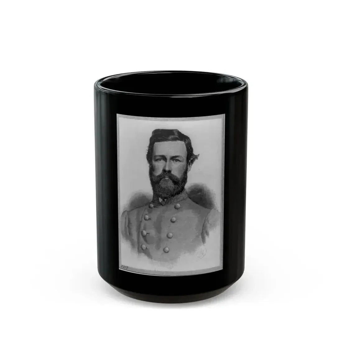 Brig. General Johnson Kelly Duncan, Head-And-Shoulders Portrait, Facing Front (U.S. Civil War) Black Coffee Mug 15oz - Go Mug Yourself