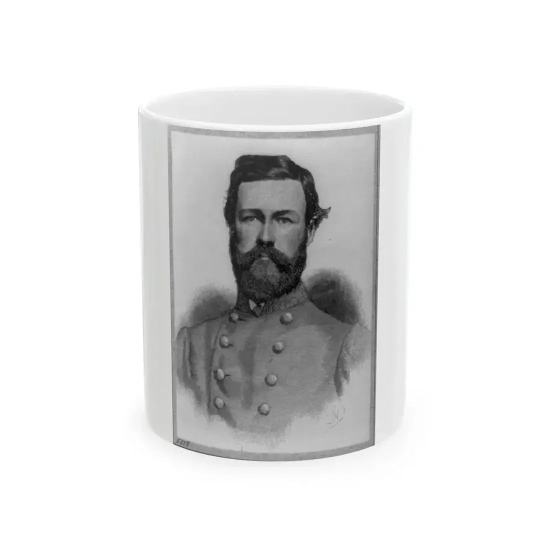 Brig. General Johnson Kelly Duncan, Head-And-Shoulders Portrait, Facing Front (U.S. Civil War) White Coffee Mug 11oz - Go Mug Yourself