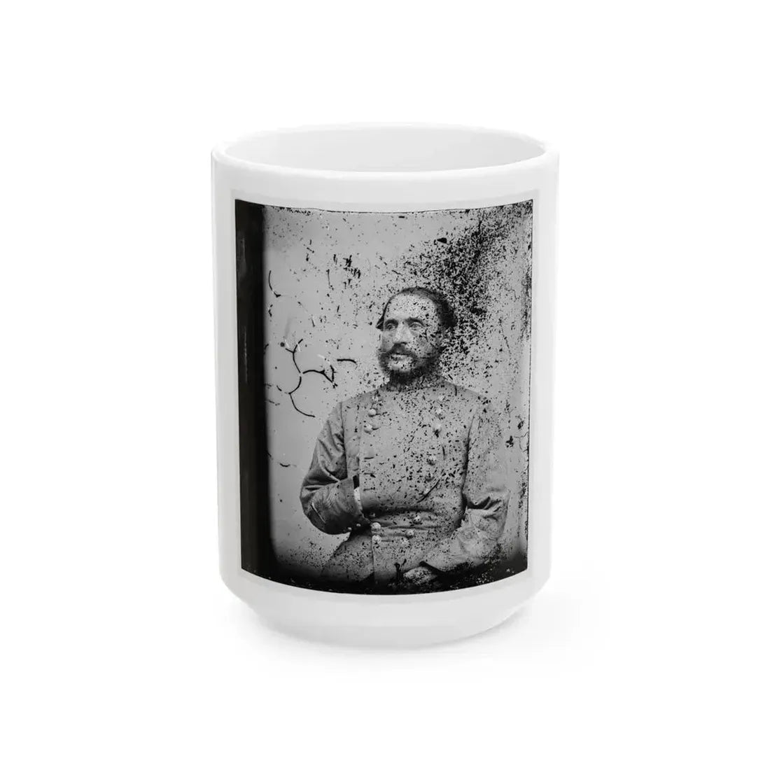 Brig. General Thomas L. Clingman, Half-Length Portrait, Seated, Facing Left (U.S. Civil War) White Coffee Mug 15oz - Go Mug Yourself