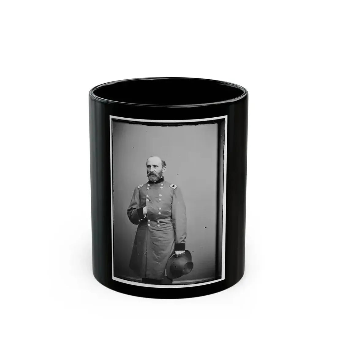 Brig. Maj. Gen. Rufus Saxton (U.S. Civil War) Black Coffee Mug 11oz - Go Mug Yourself