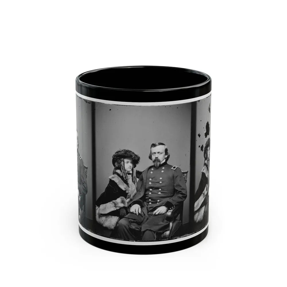 Brig. Gen. Charles P. Stone, & Daughter Hettie (U.S. Civil War) Black Coffee Mug-11oz-Go Mug Yourself