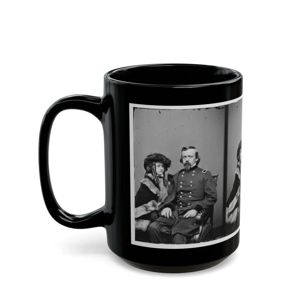 Brig. Gen. Charles P. Stone, & Daughter Hettie (U.S. Civil War) Black Coffee Mug-Go Mug Yourself