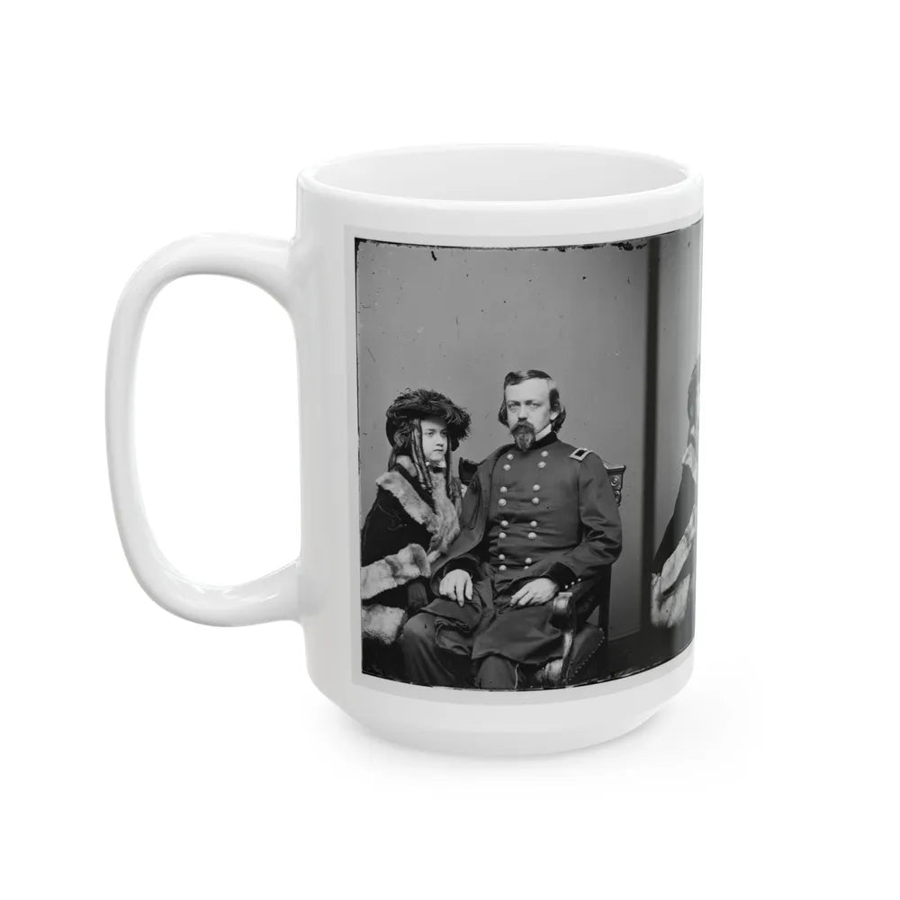 Brig. Gen. Charles P. Stone, & Daughter Hettie (U.S. Civil War) White Coffee Mug-Go Mug Yourself