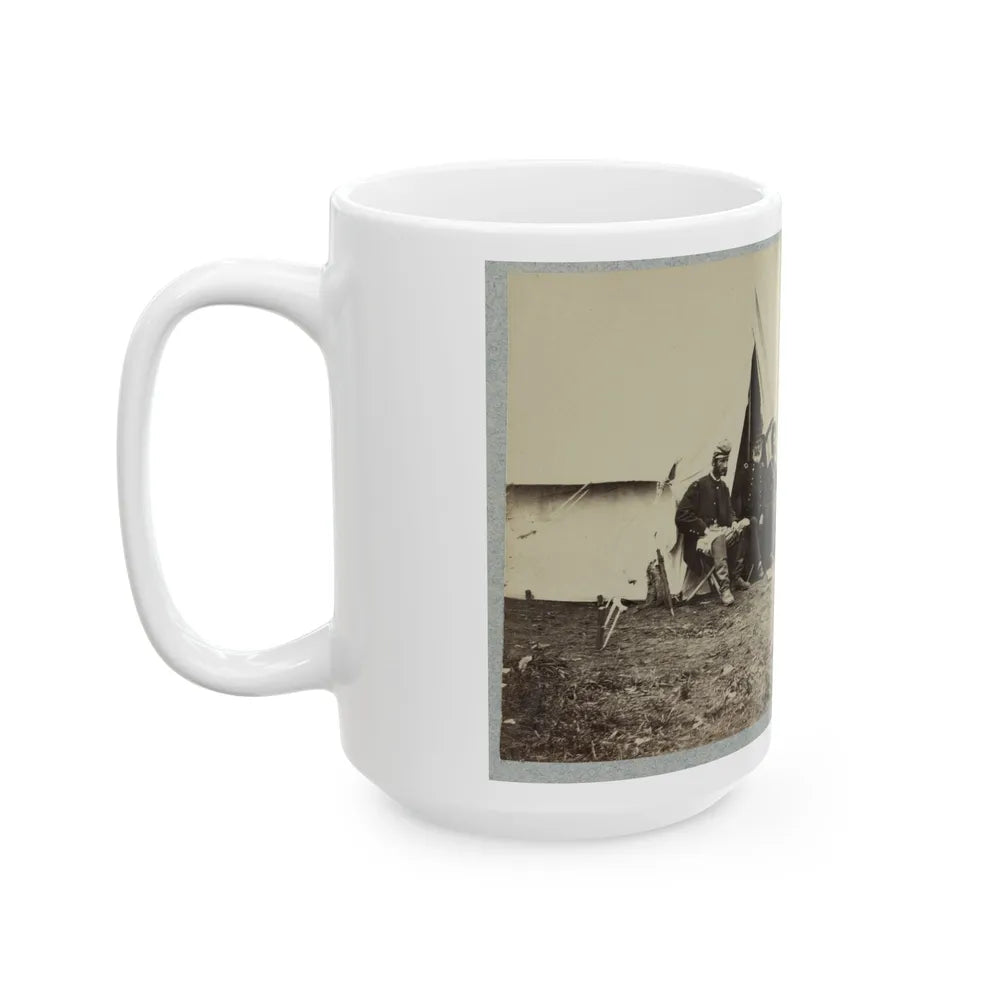 Brig. Gen. J. J. Abercrombie And Group (U.S. Civil War) White Coffee Mug-Go Mug Yourself