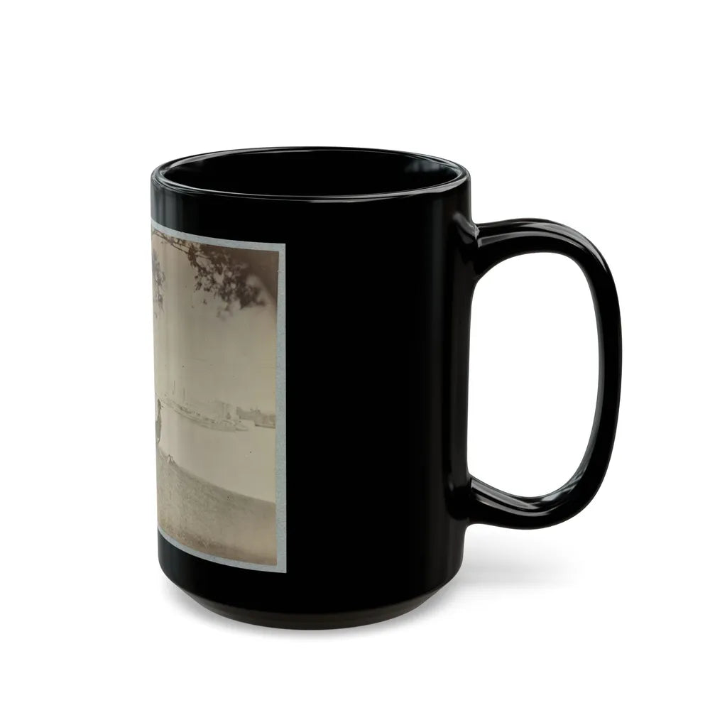 Brig. Gen. J. J. Abercrombie And Staff (U.S. Civil War) Black Coffee Mug-Go Mug Yourself